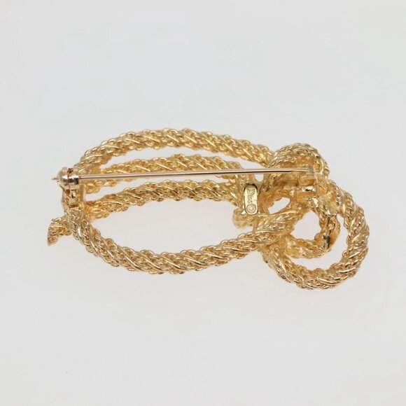 Christian Dior Brooch Metal Gold Auth 142055 - Picture 5 of 7